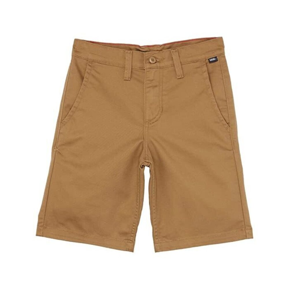 Vans Boys Authentic Stretch Shorts II (Big Kids) Dirt 30 (20 Big Kid)